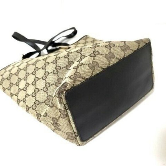 Auth Gucci Gg Tote Bag Jacquard & #7805G13 - Picture 4 of 8